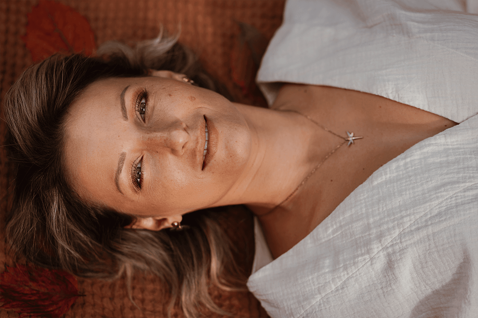 Portrait de Coralie Habrard allongée