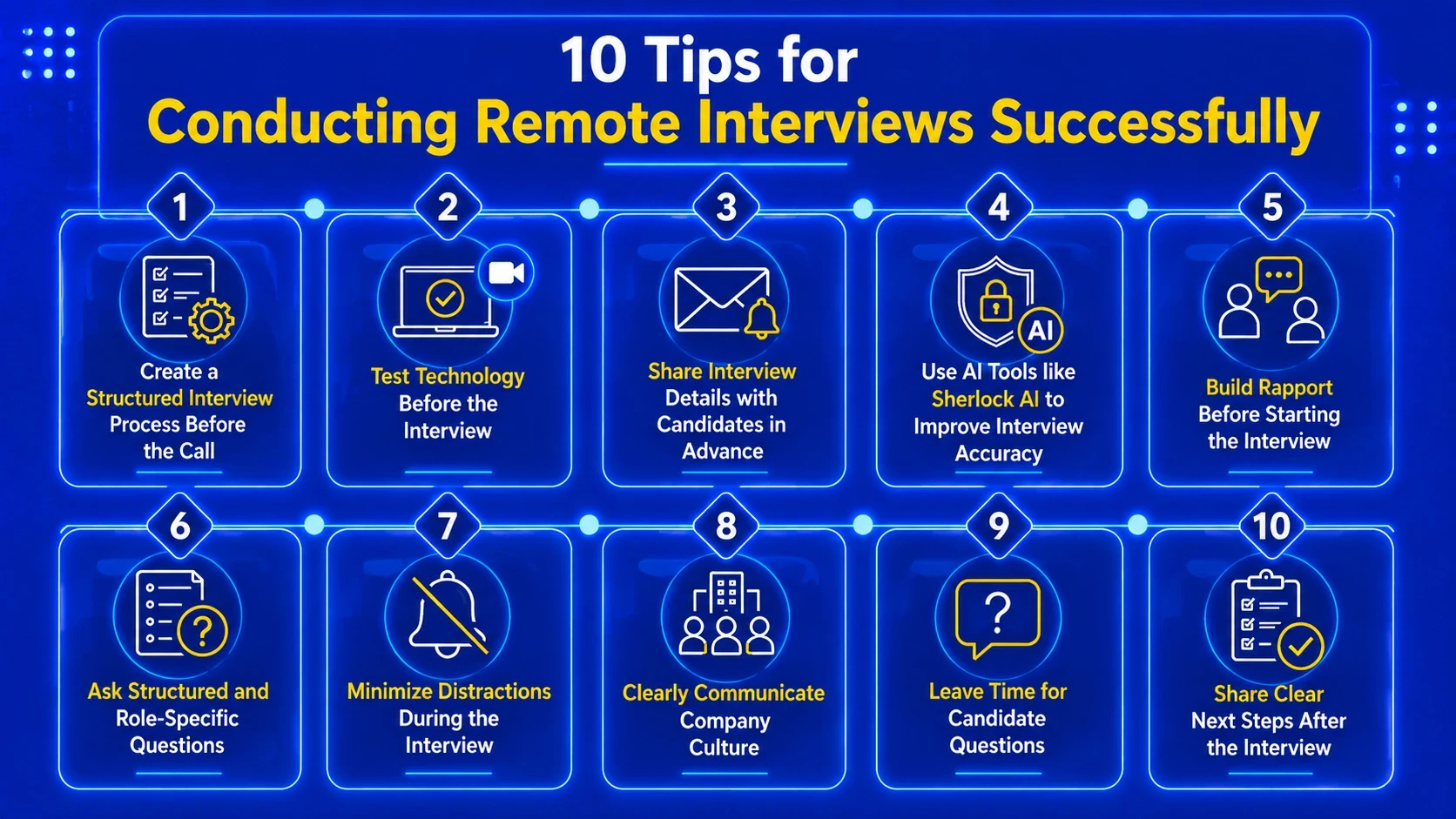 10 Tips for Conducting Remote Interviews Successfully