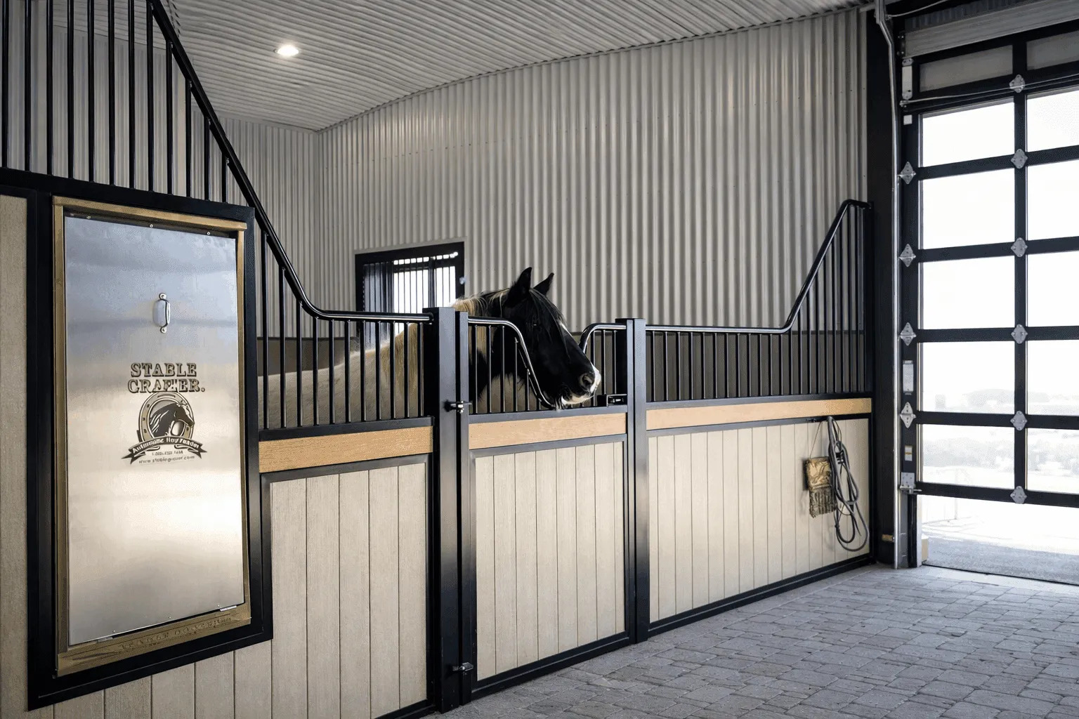 Stable Grazer image with a horse