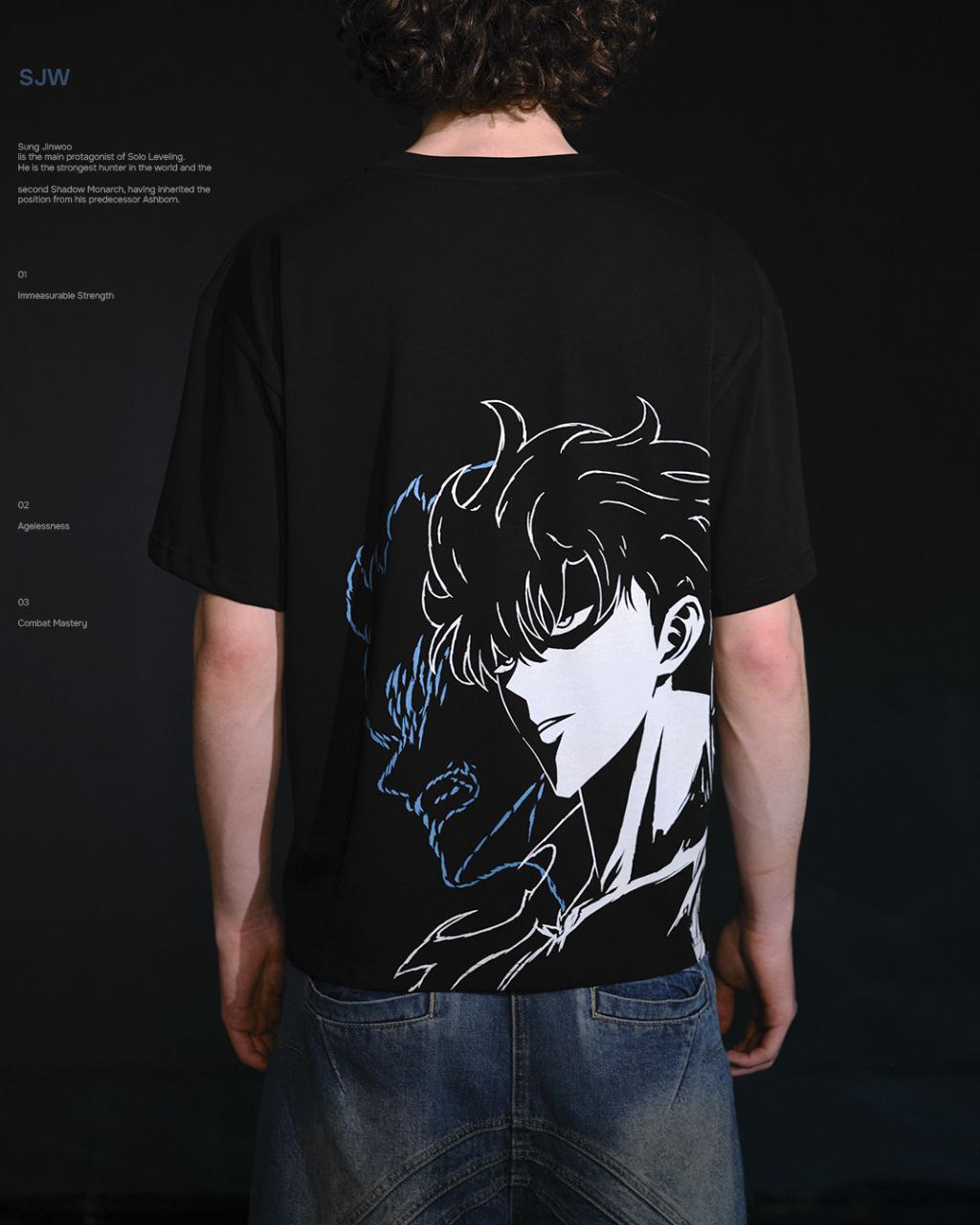 System Sovereign / Player - Sung Jin Woo Inspired Oversized Tee