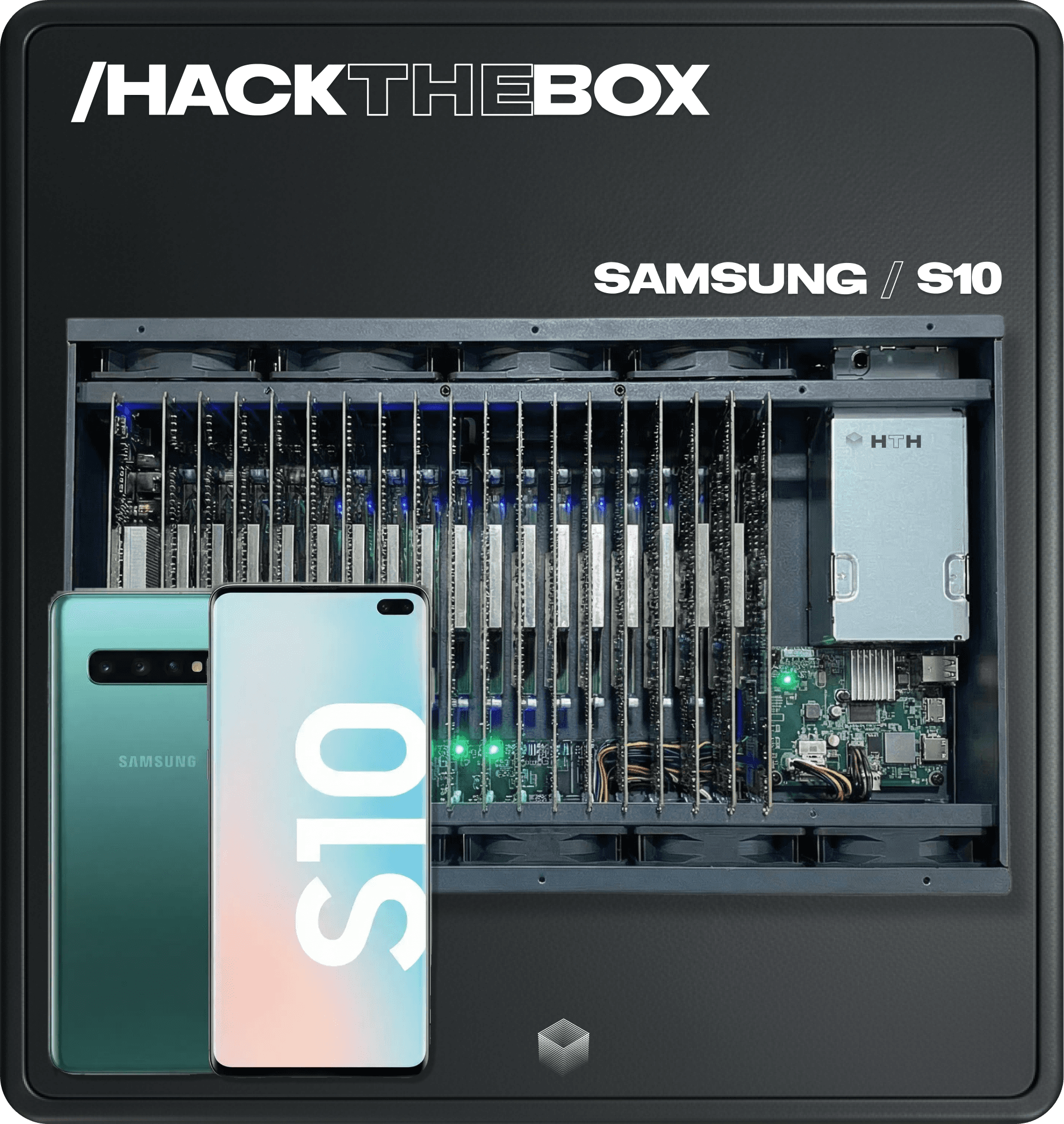 A person in a long coat stands under a glowing yellow sign in a foggy, desolate landscape, creating a surreal and mysterious atmosphere.