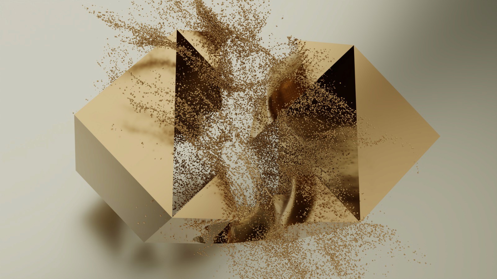 HSBC Sand of TIme 3D Logo Forming