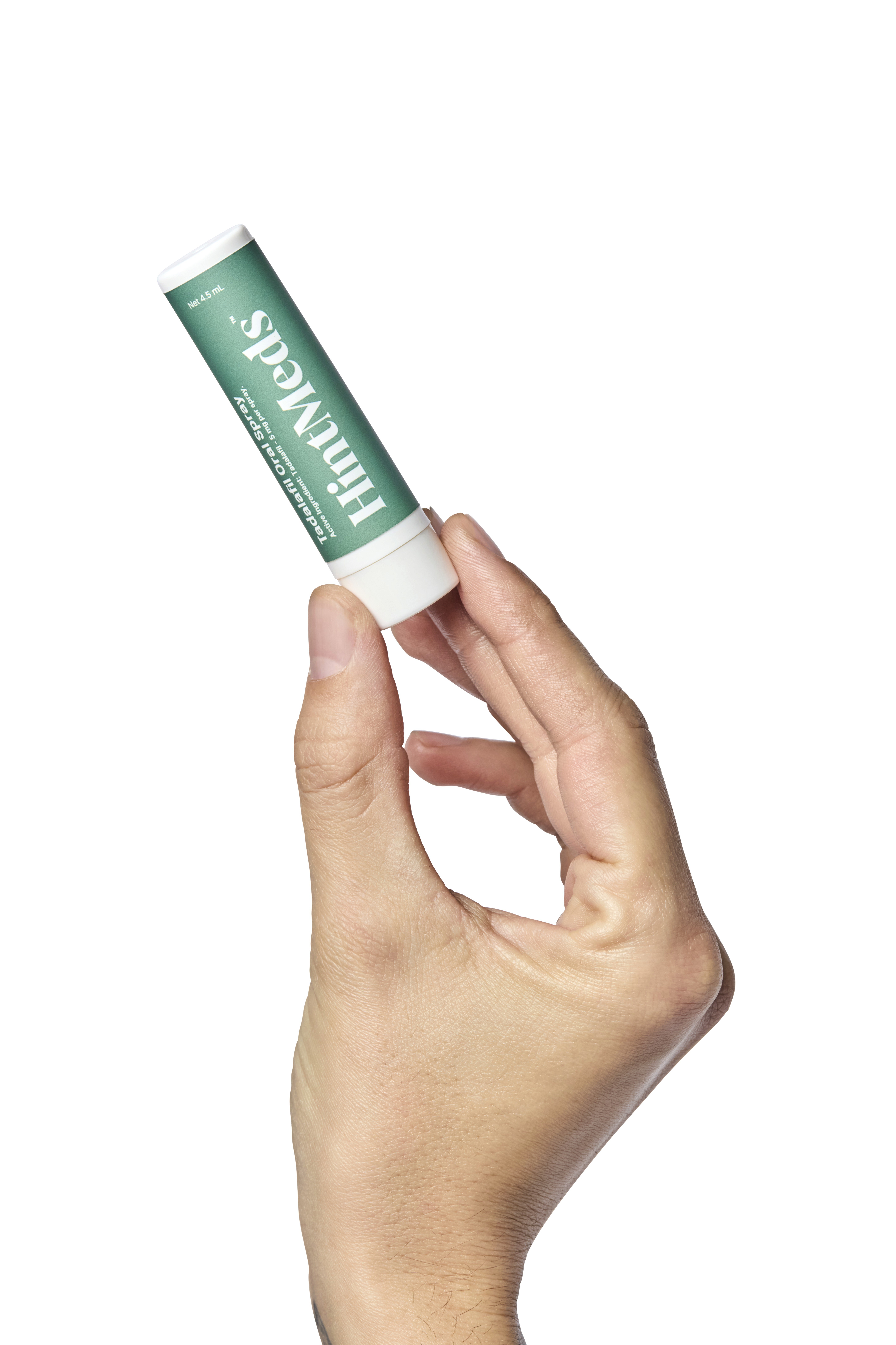 HintMeds Tadalafil Oral Spray bottle with a clean, minimal white background for men’s ED support