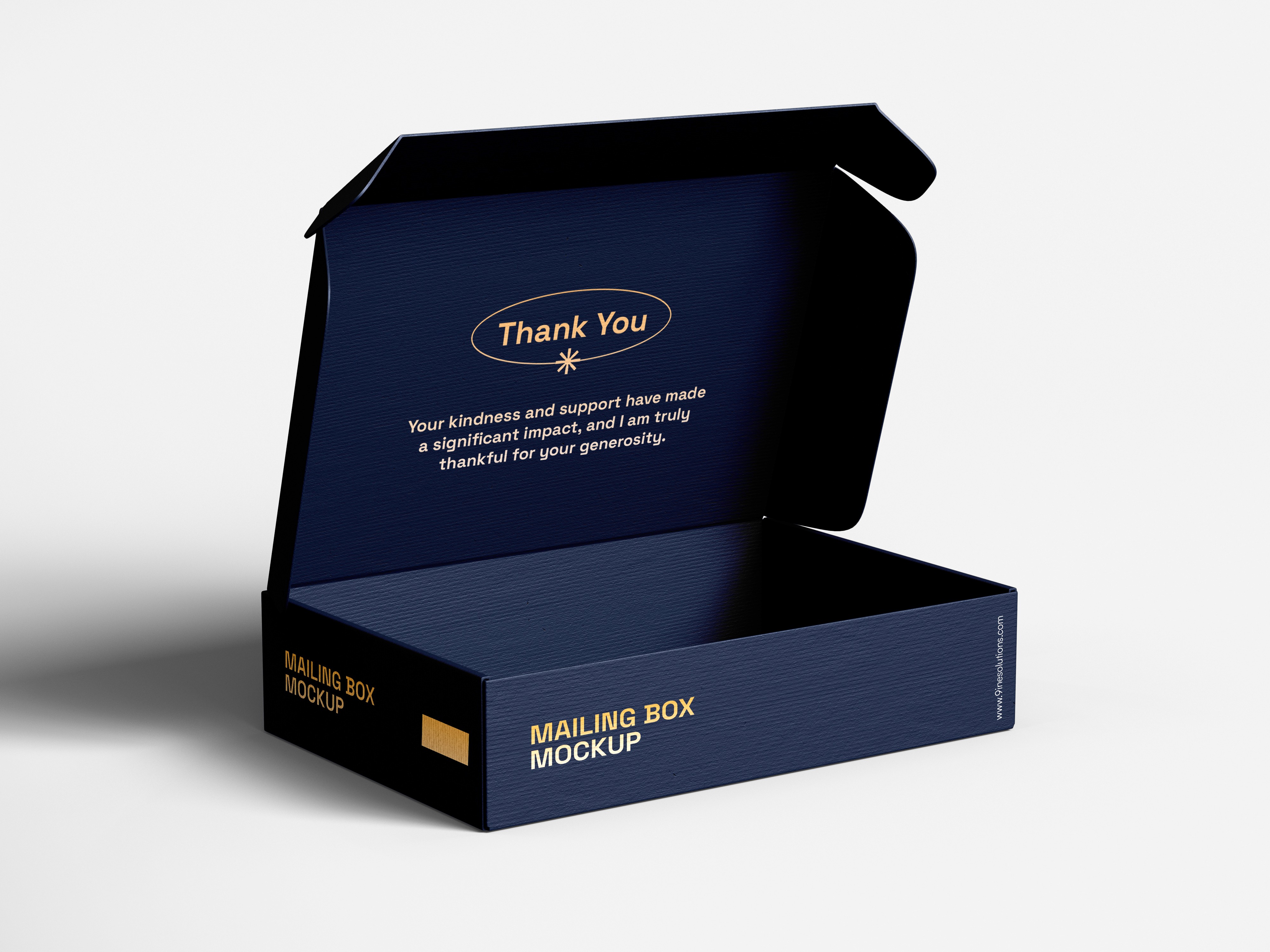 Free Mailing Box Mockup
