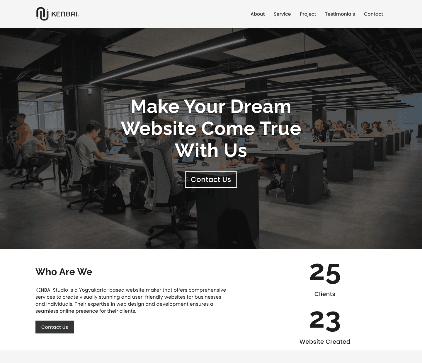 Homepage Screen with a webview