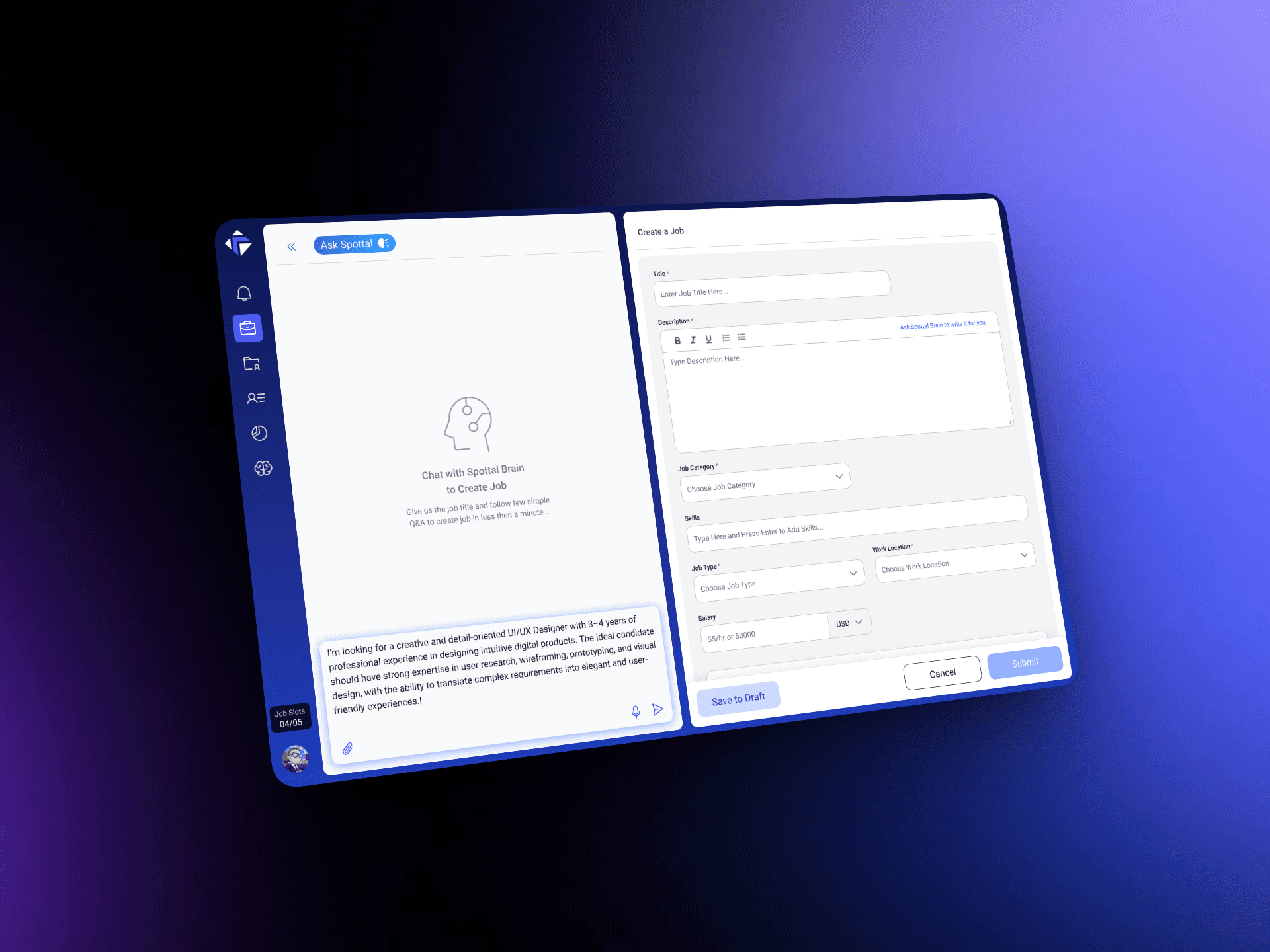 A mockup for an app screen