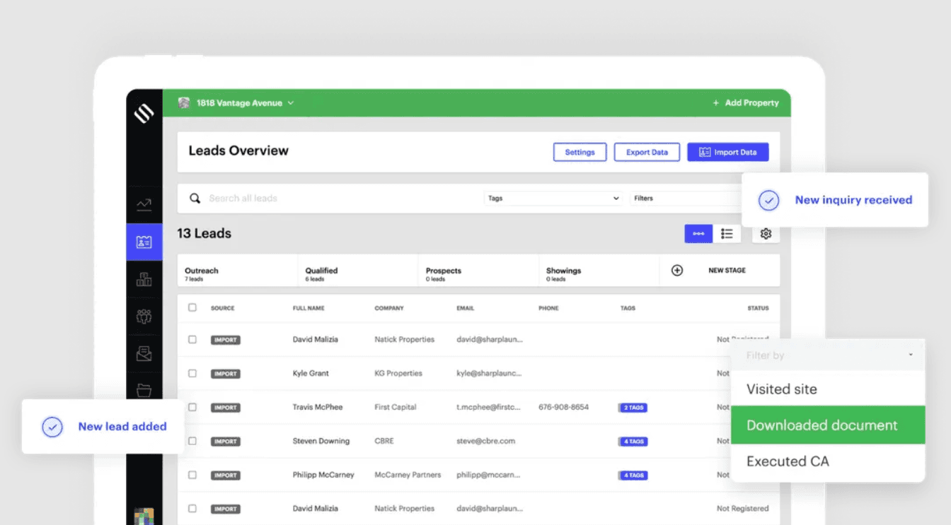 Interface of SharpLaunch