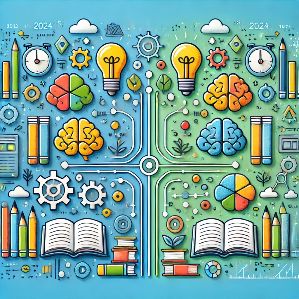 Creative illustration of the learning process