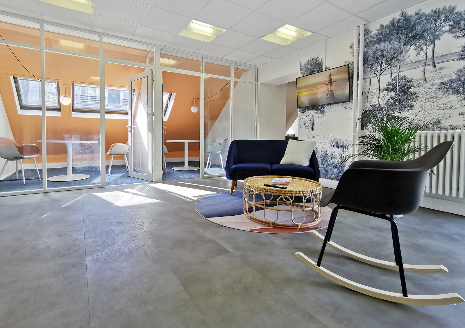 Zone de repos bureaux