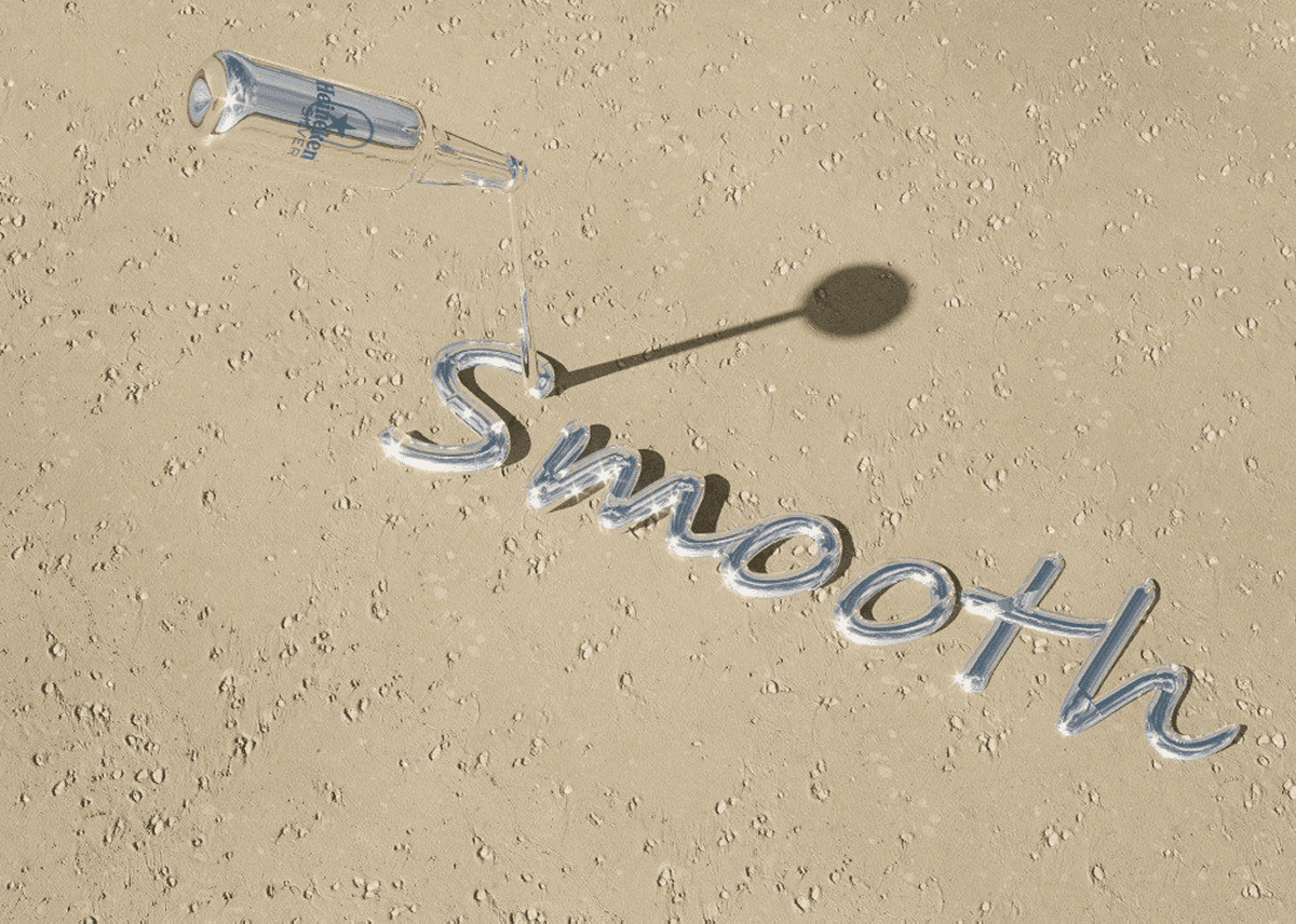 Branded decorative elements developed by our team for Heineken Silver beach zone identity