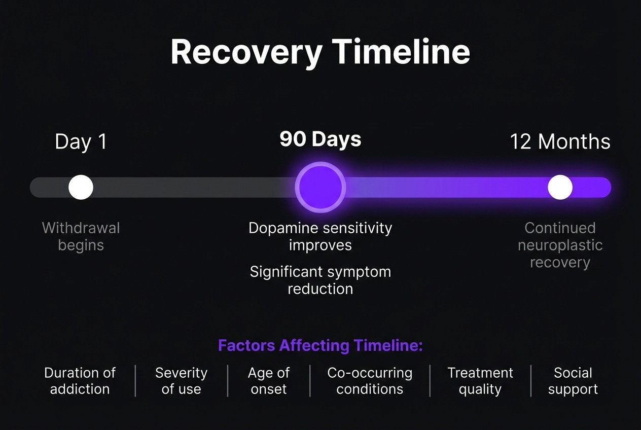 an image of an estimated average porn addiction recovery timeline taken as an example
