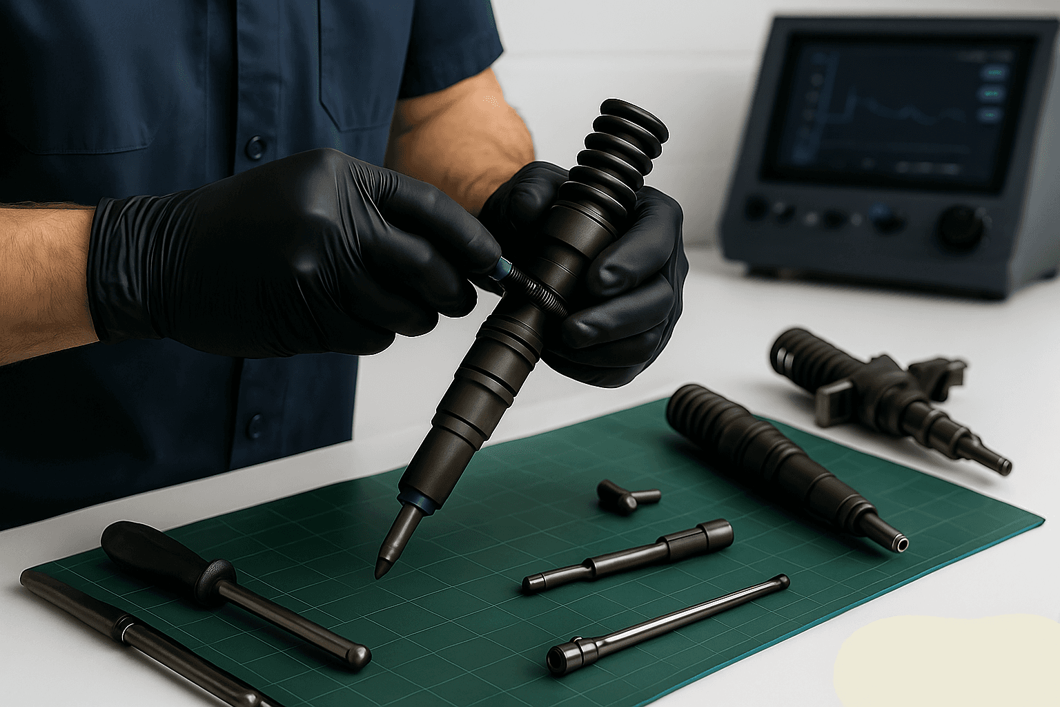 a black woman wearing the white wireless headphone