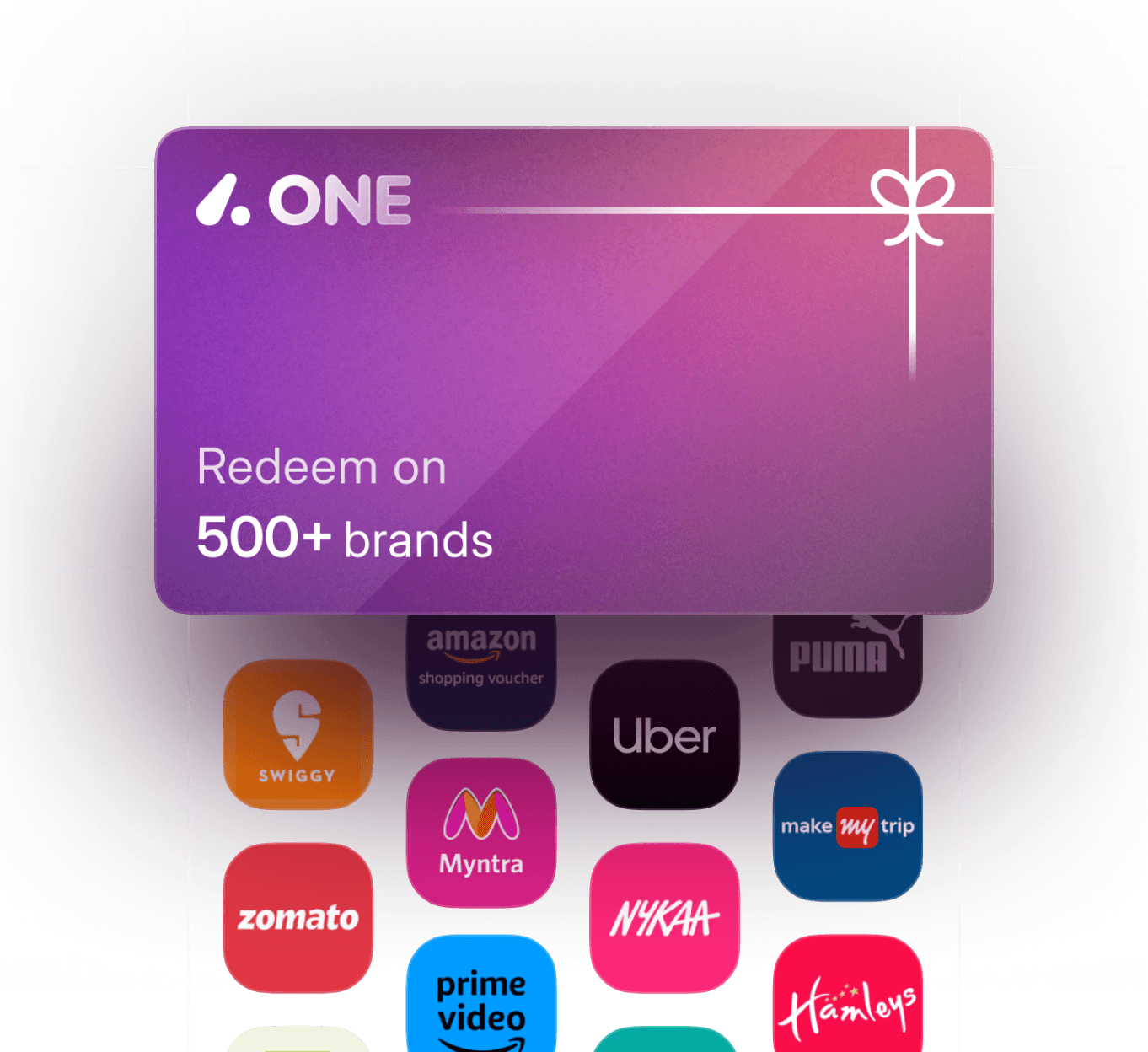 Hubble one gift card redeemable on 500+ partner brands