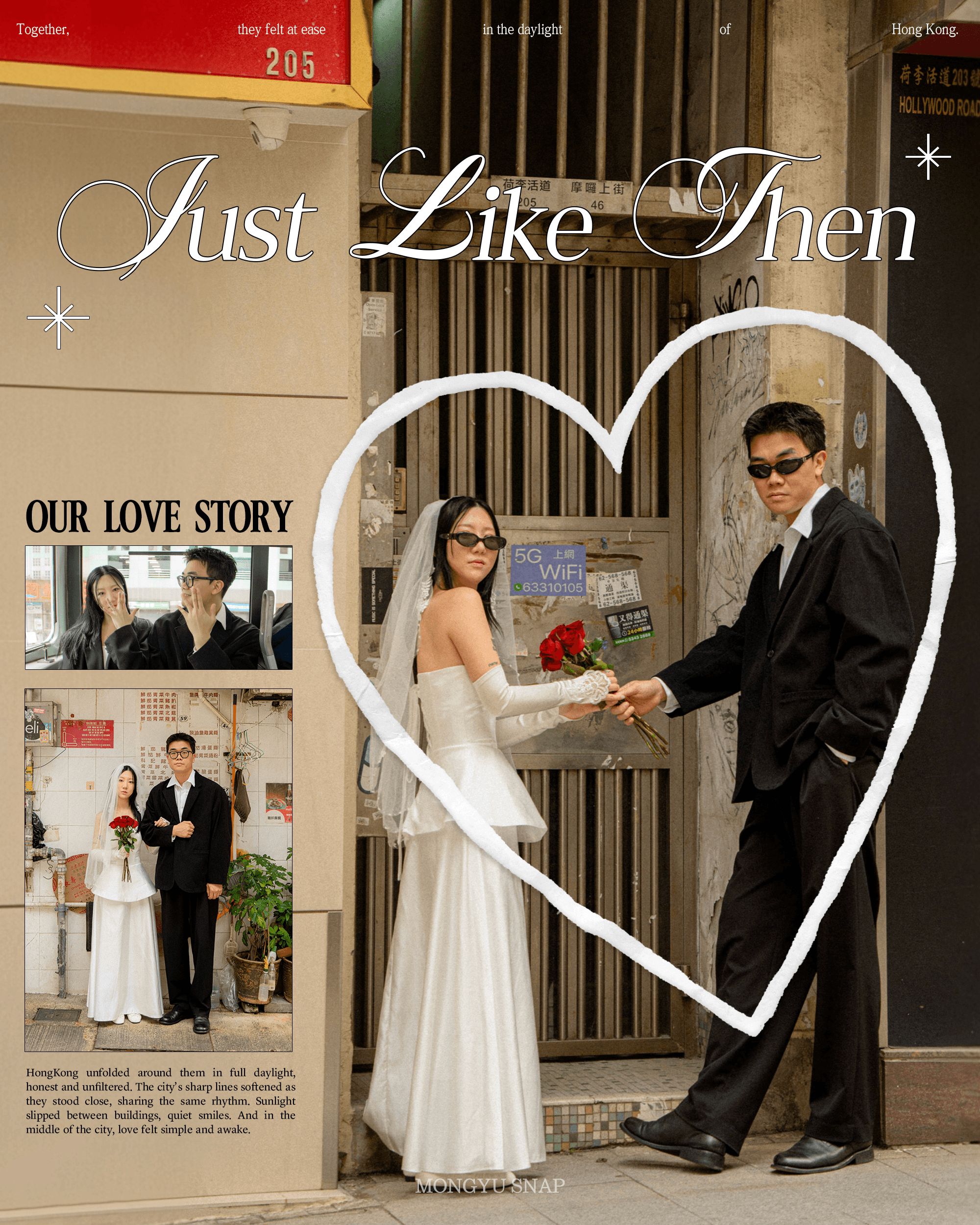 View from back of a woman walking