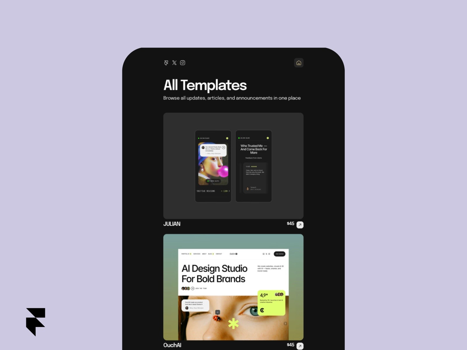 Link In Bio Framer Template