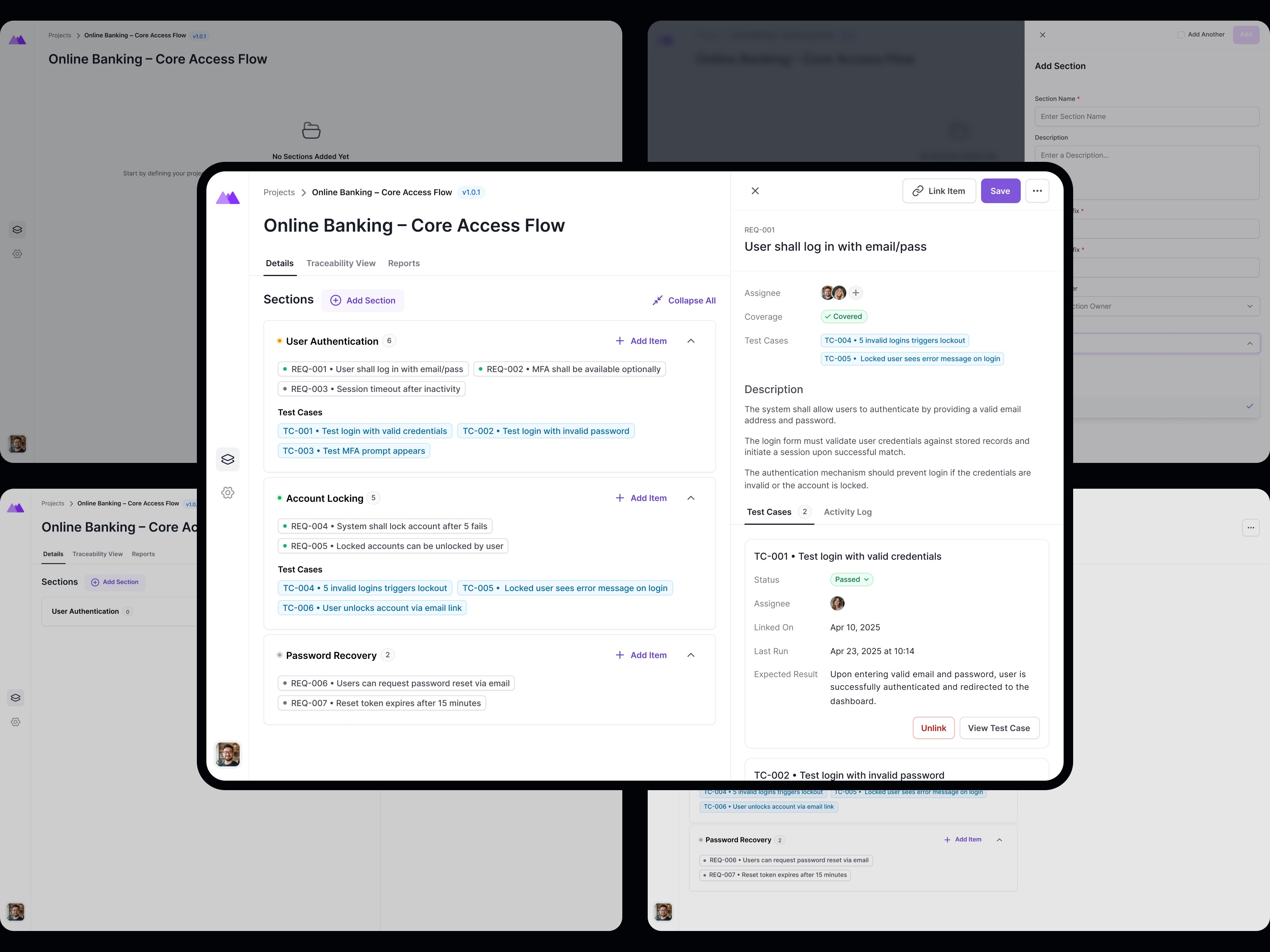 Dokumentor Web App Screens