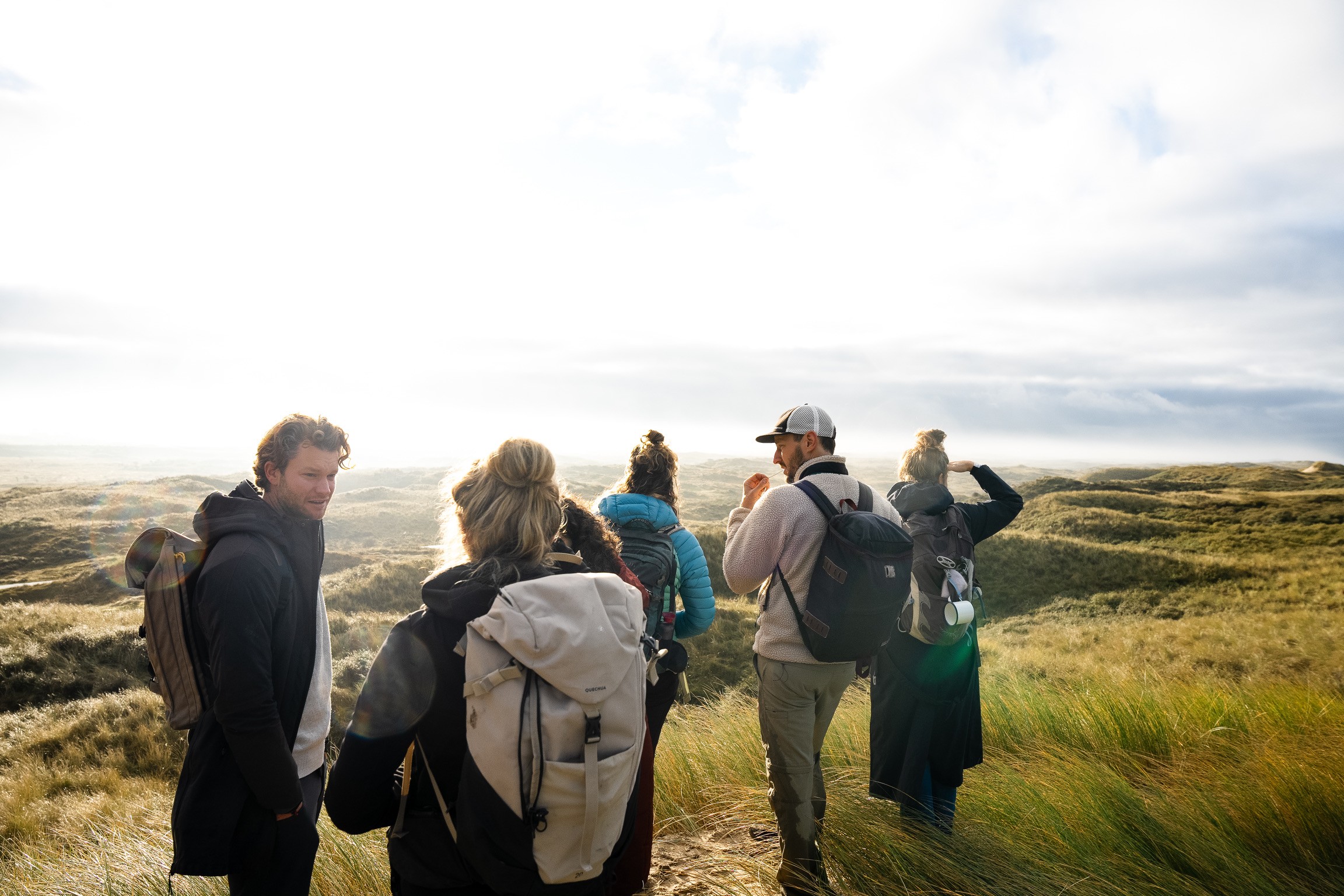 A group of hikers in nature