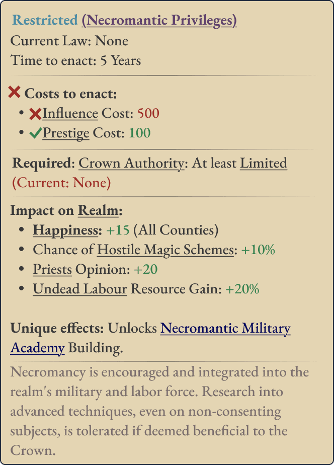 Stance · requirements missing