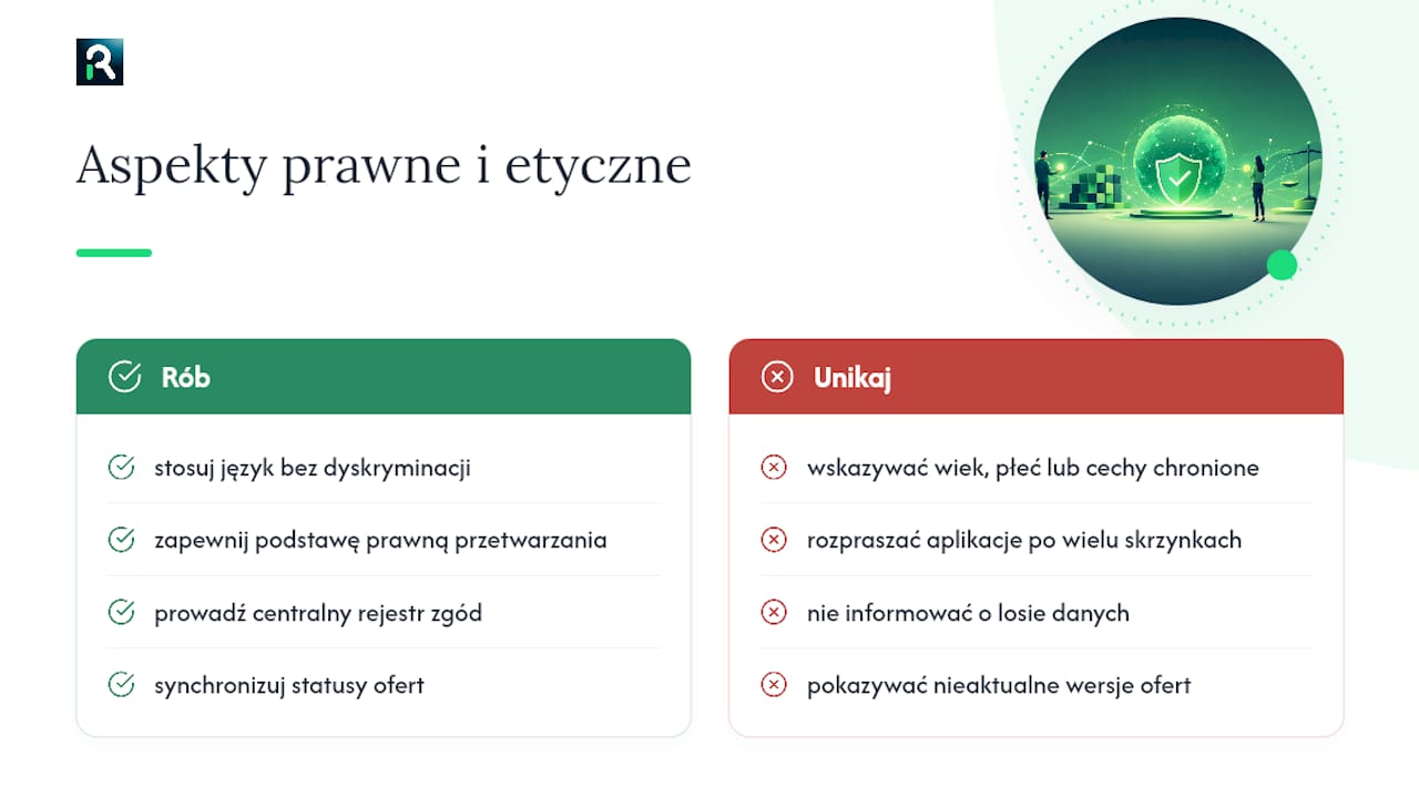 Przepisy prawne i etyczne aspekty automatycznego publikowania ofert pracy — overview diagram