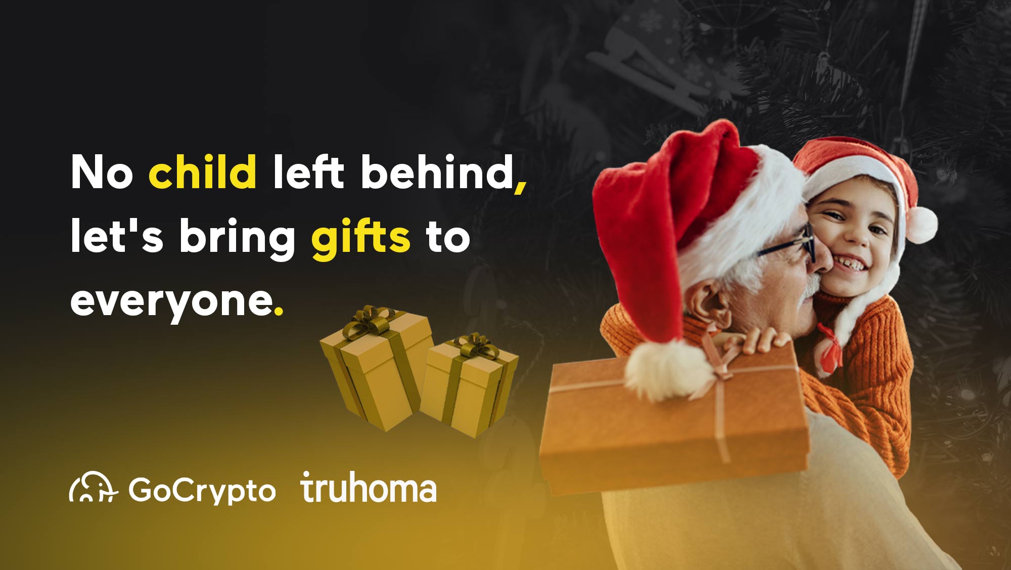 No child left behind, let's bring gifts to everyone