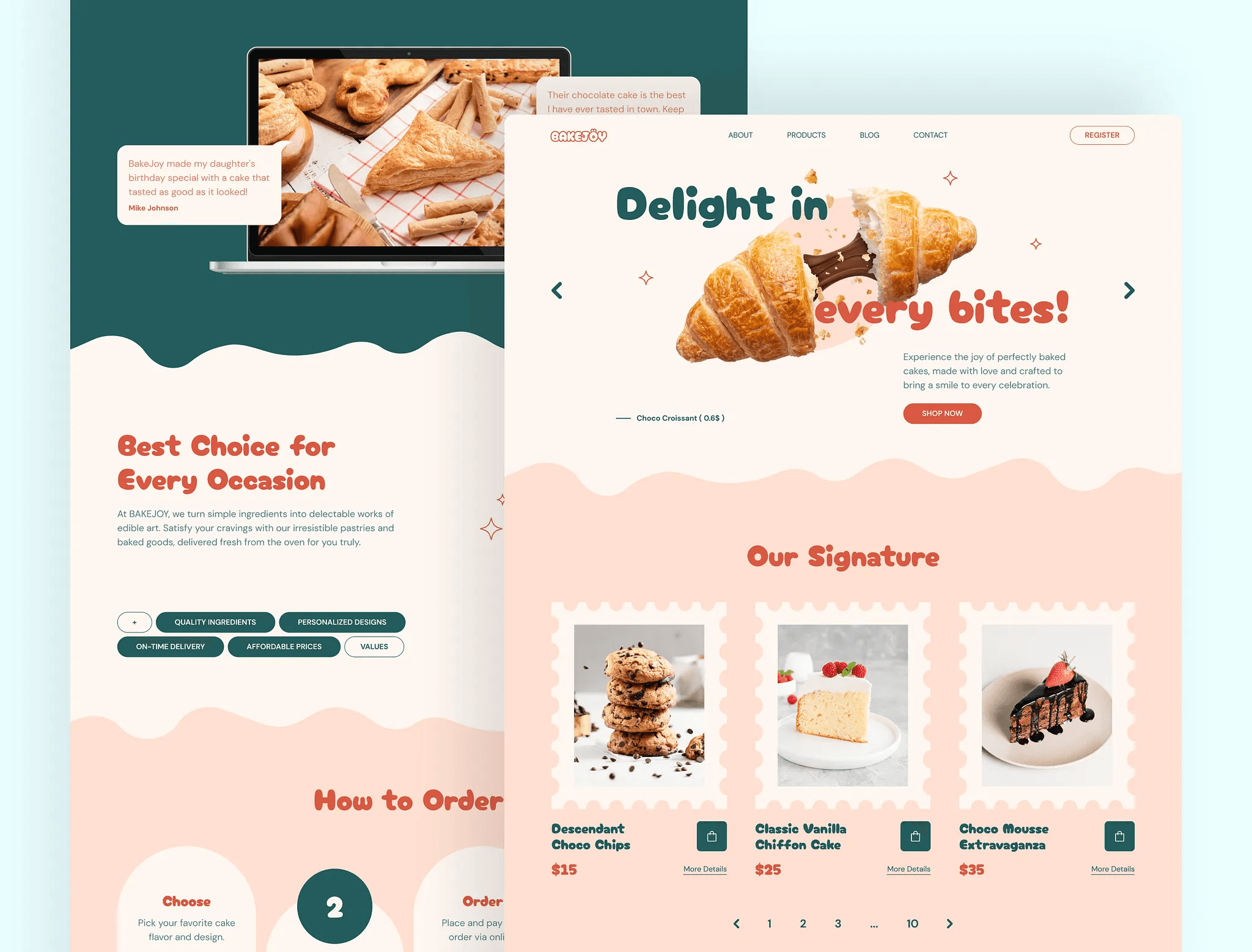 8 Best Figma Templates to Boost Your Designs in 2026 - BakeJoy – Cake Shop Landing Page Figma
