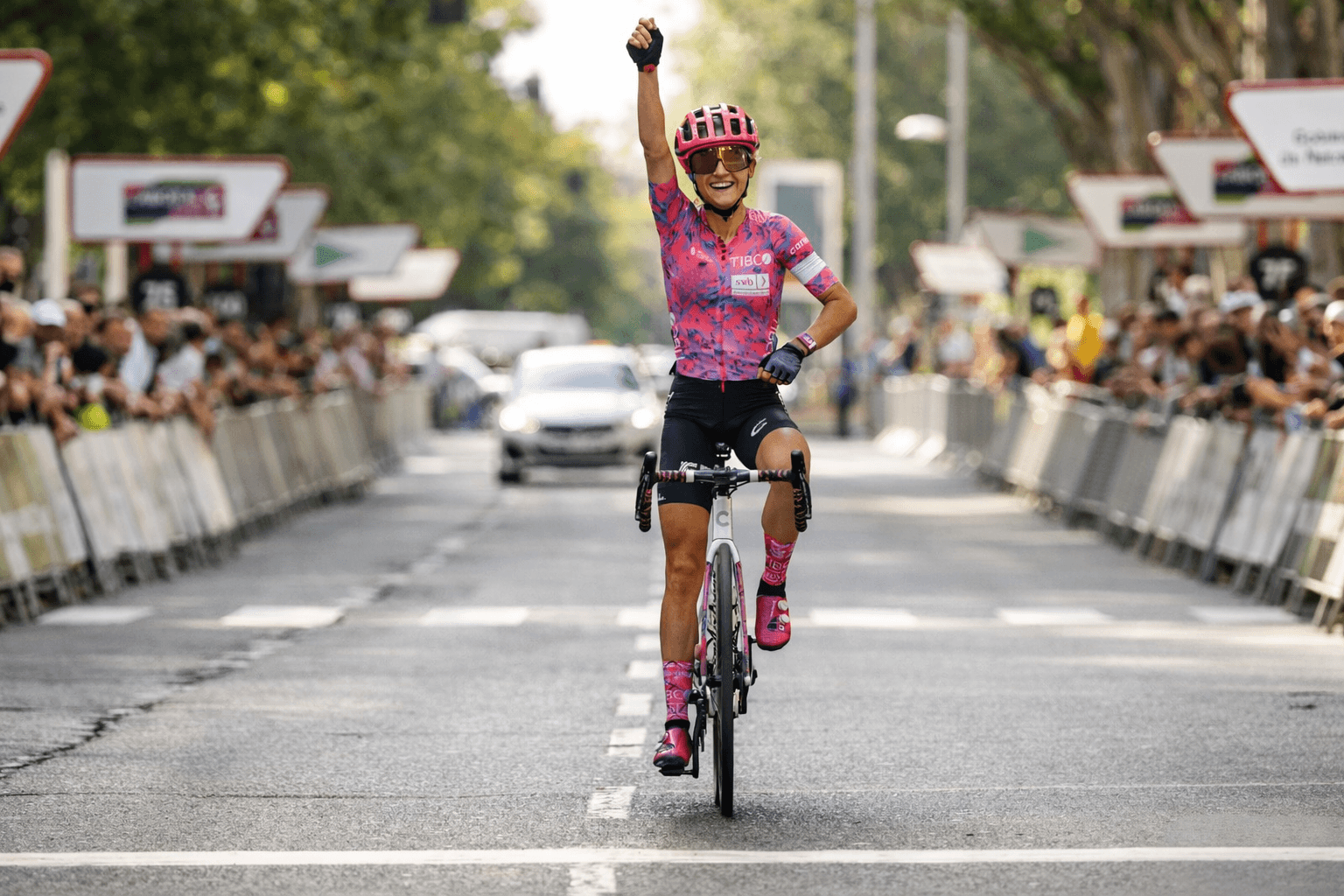 pair of blue-and-white Adidas running shoes
