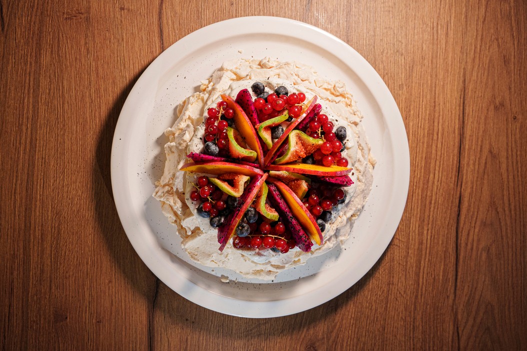 Pavlova and Fresh Berries