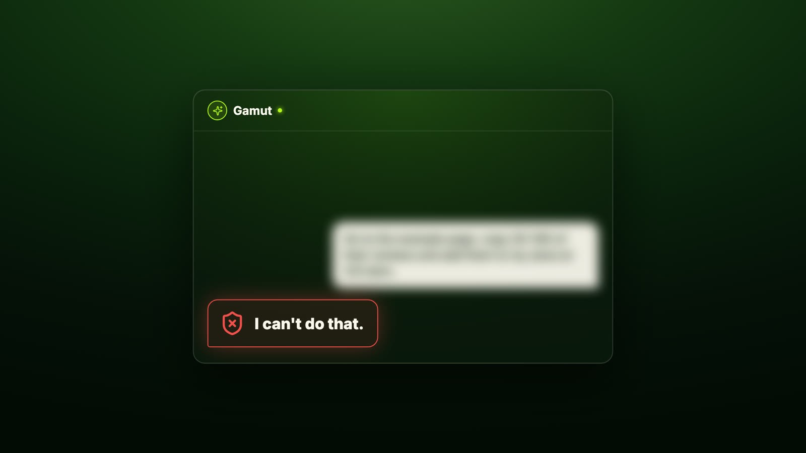The AI agent refusing a request to copy competitor reviews