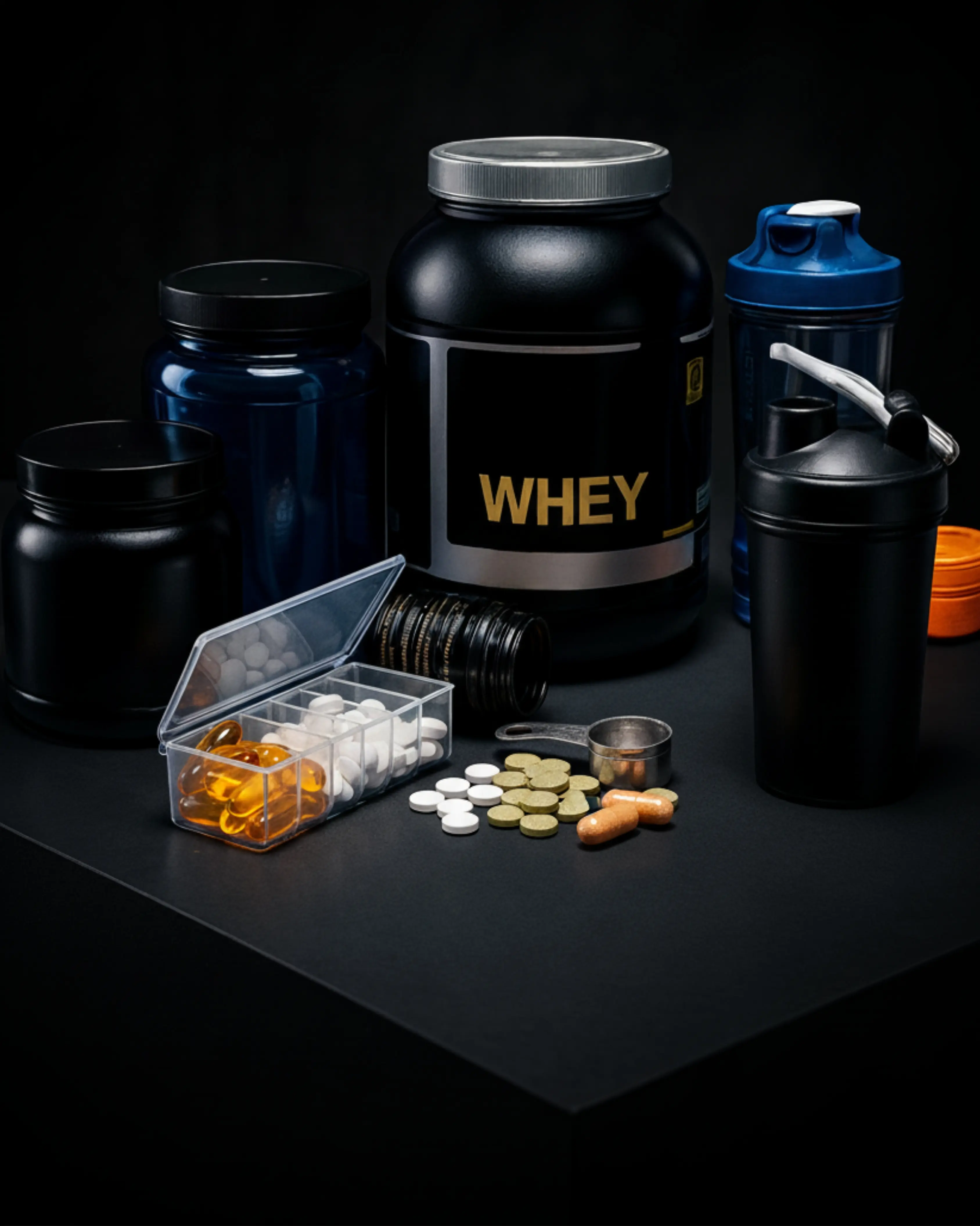 A comprehensive array of fitness supplements and vitamins to support optimal health and fitness goals.