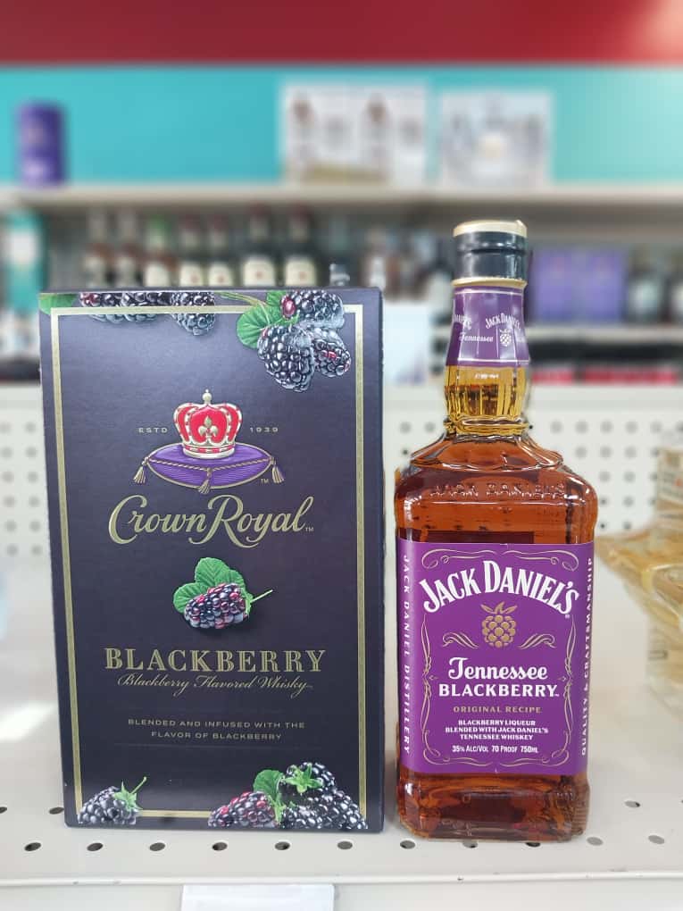 crown royal on shelf in Luci Lu Liquor