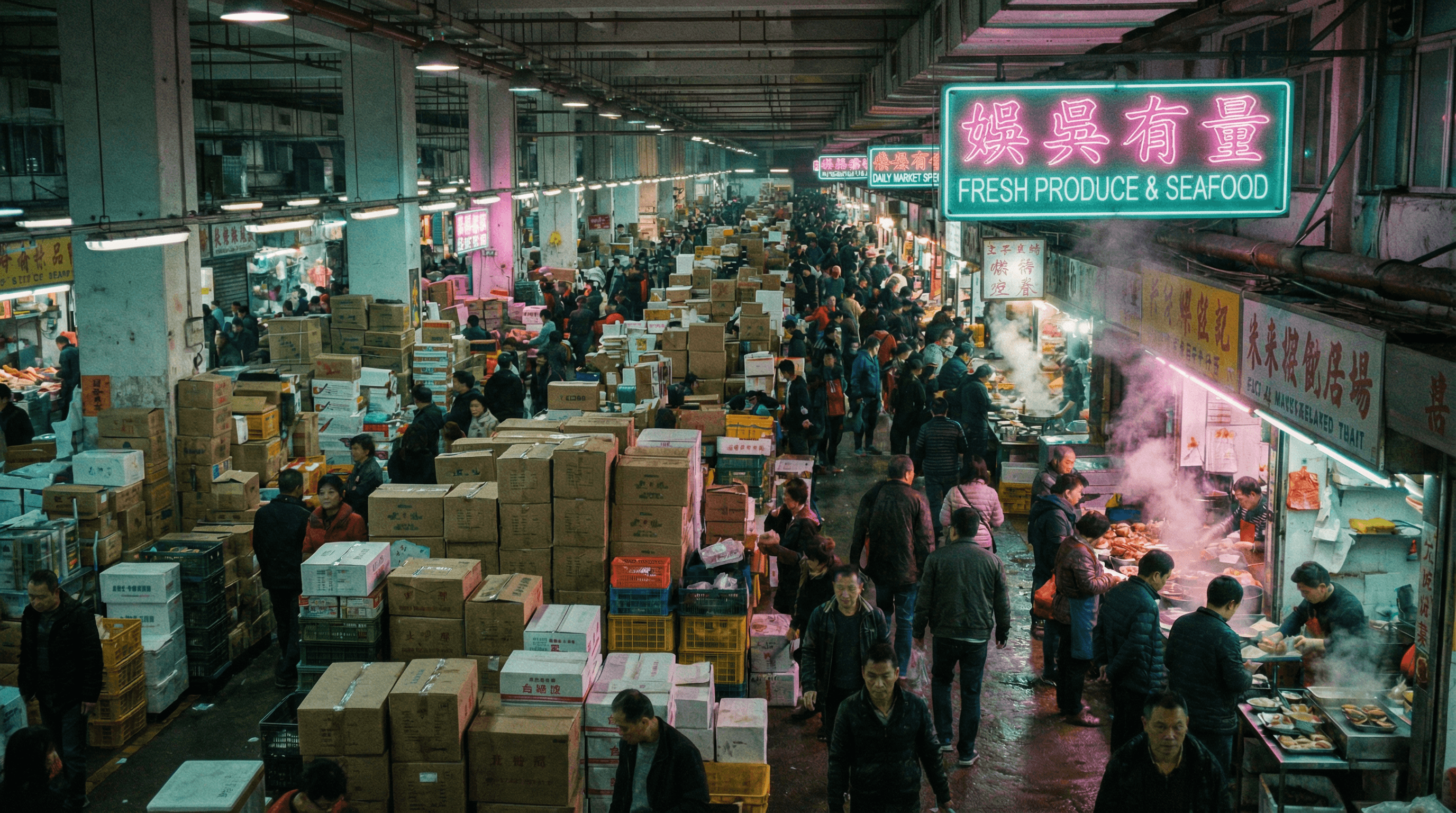 Man with tousled hair sitting at a cluttered desk in a dimly lit room. Warm, orange lighting creates a moody and contemplative atmosphere.