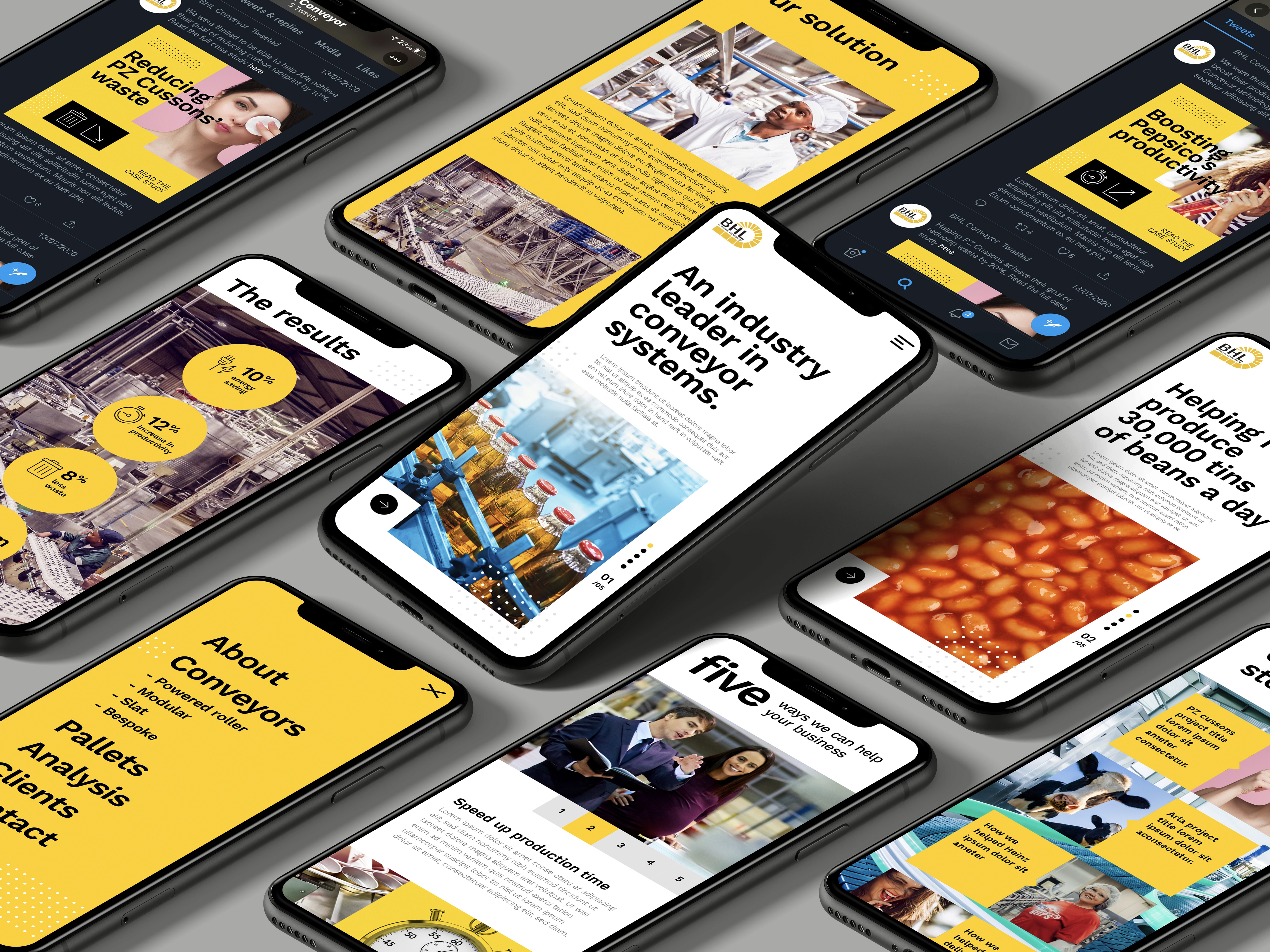 Website design for a manufacturer