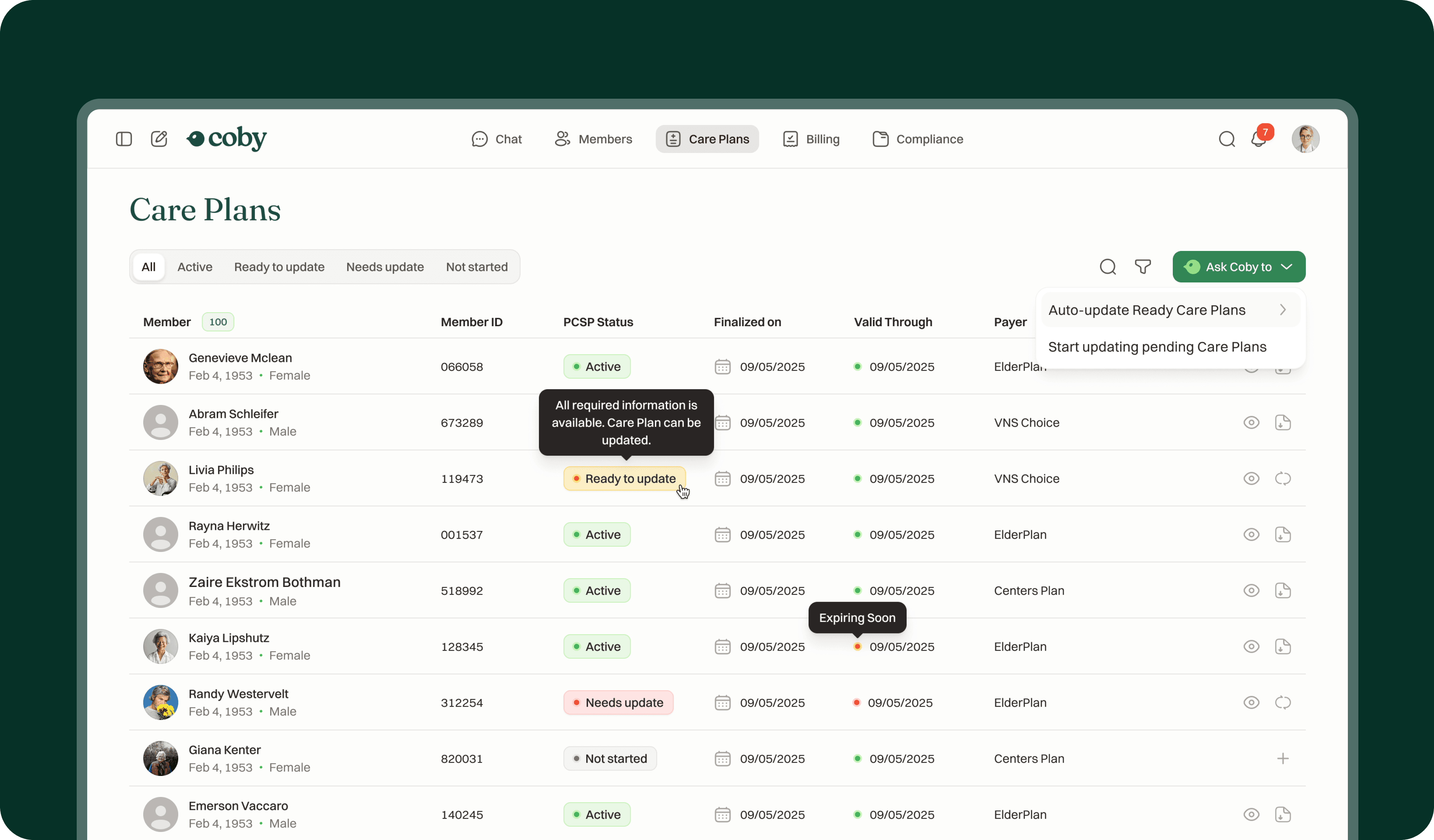Screenshot of a data table with various items, prices, and a search or filter option on the right side.