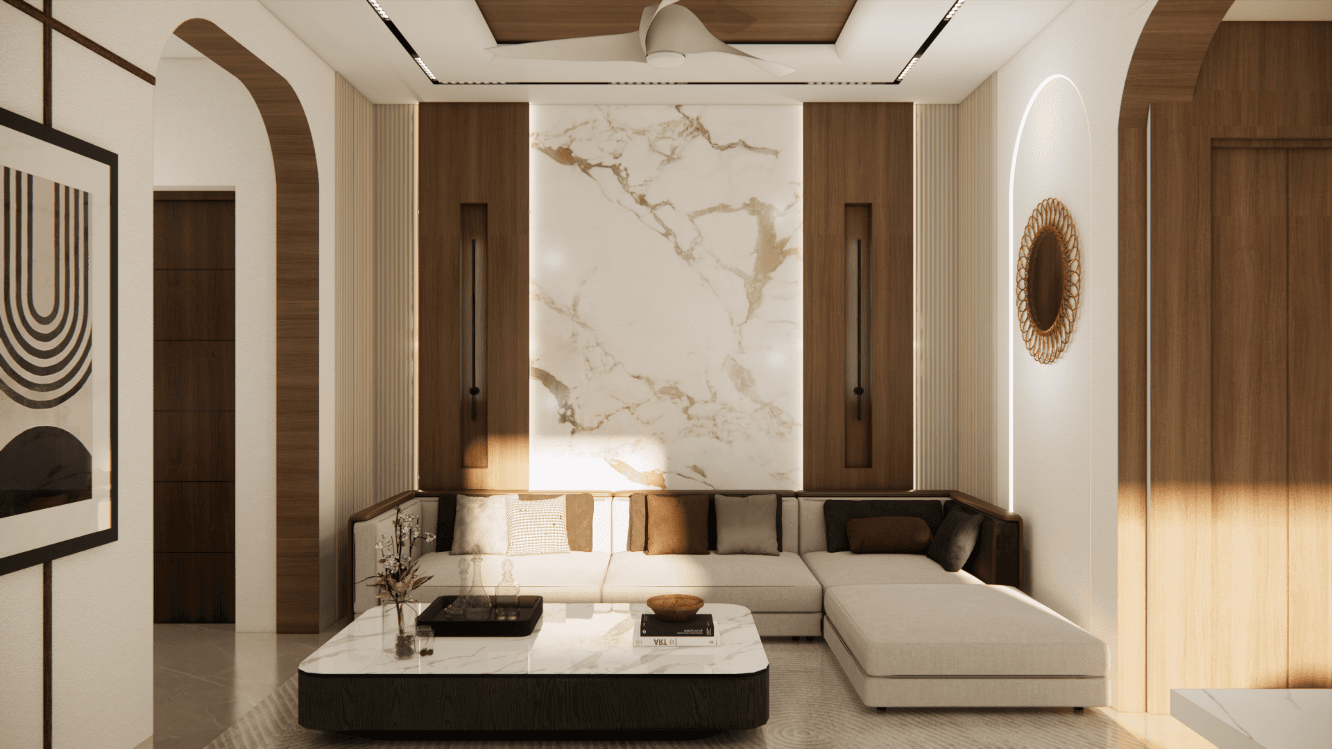 Project showcase image featuring a modern, refined interior.