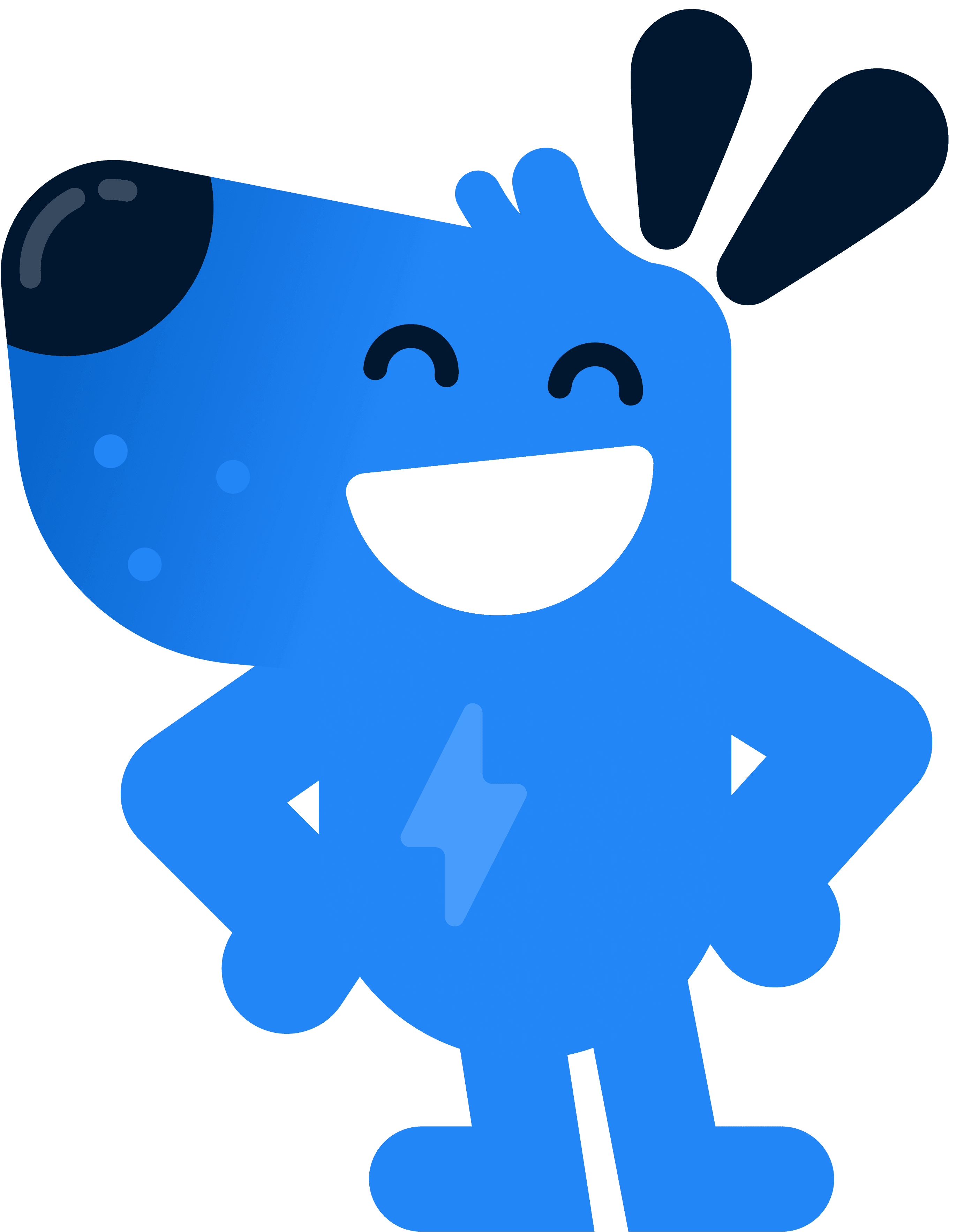 Movi il cane blu mascotte di Carmove