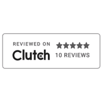 Clutch 5-star reviews badge