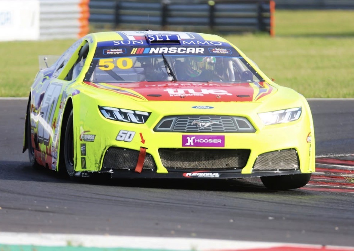 Car #50 on track at Autodrom Most