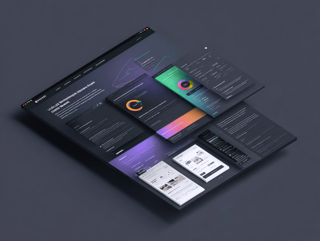 An image of Standards designer-focused brand guide interface with typography and color palettes.