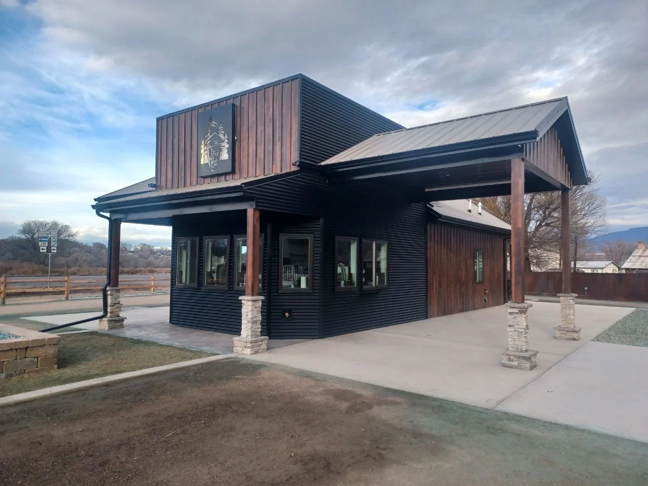 Light commercial building drafting project — Java Hut coffee shop Western Slope Colorado