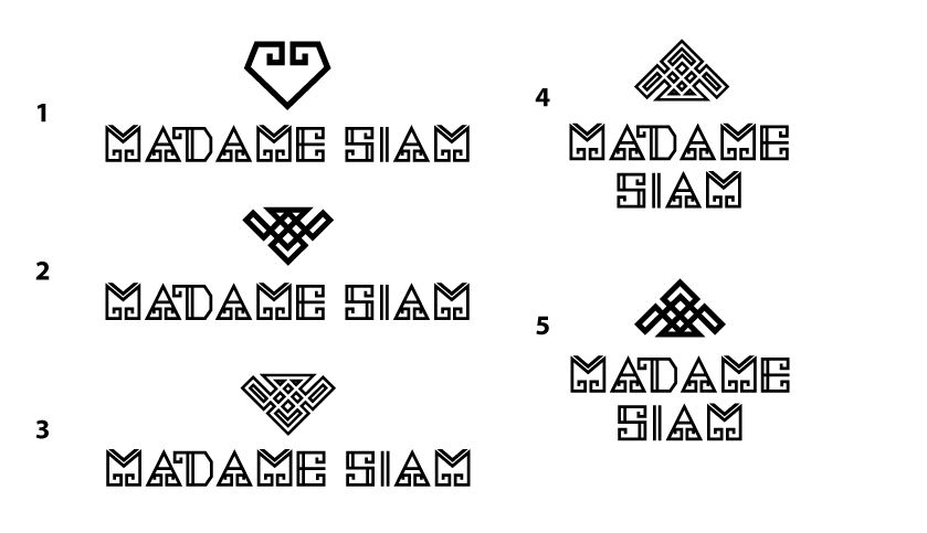 MADAME SIAM logo draft by Suzaku Productions