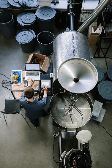 Modern abstract B&W composition