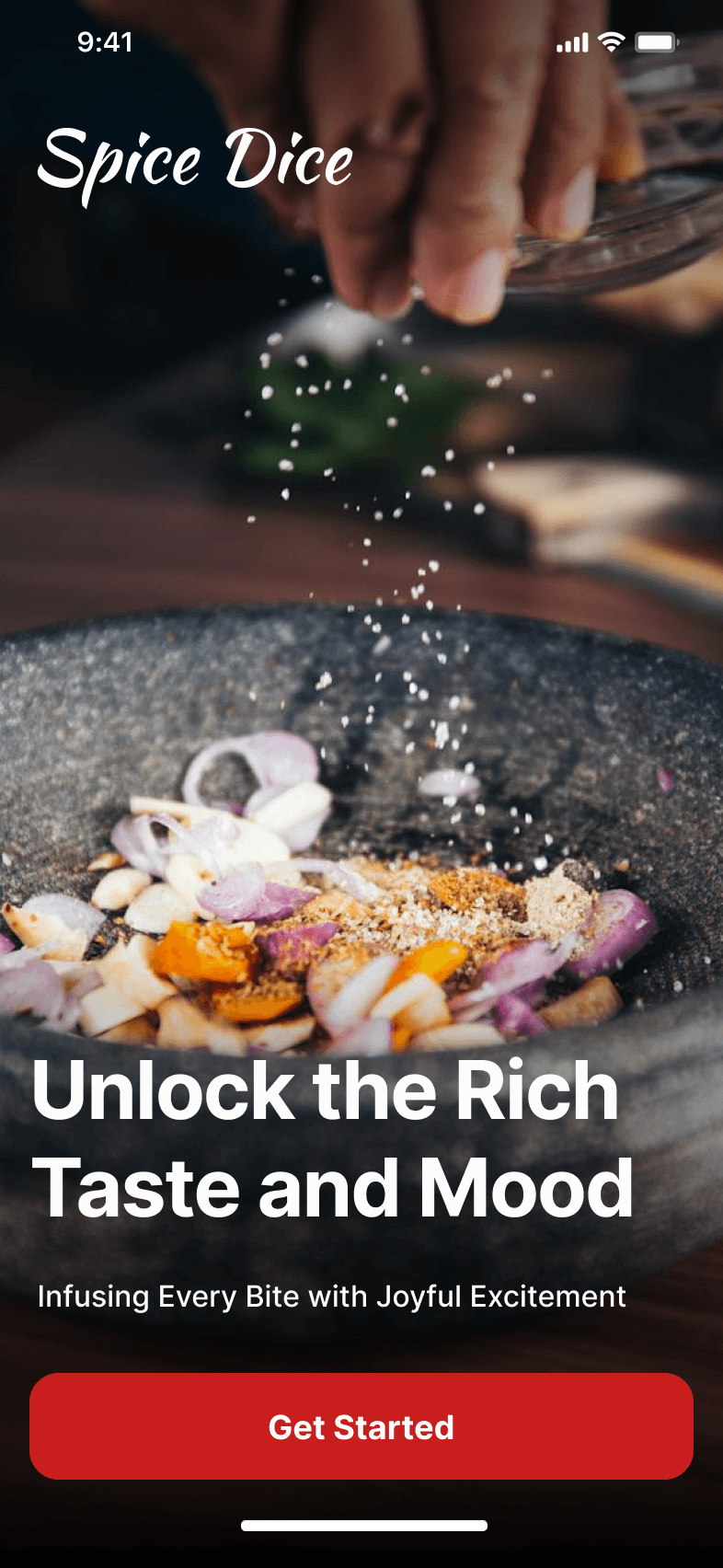 Food delivery mobile app UI design concept showcasing restaurant discovery and ordering flow