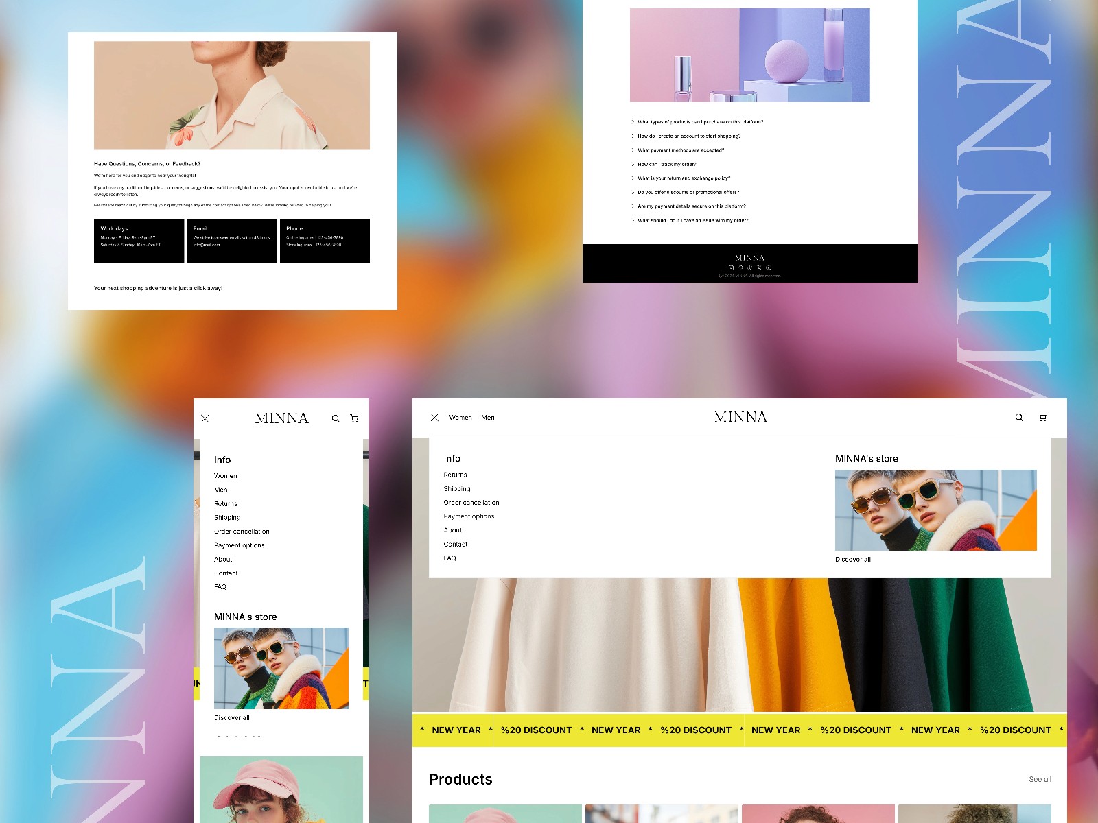 MINNA — 极简现代电商网站设计灵感