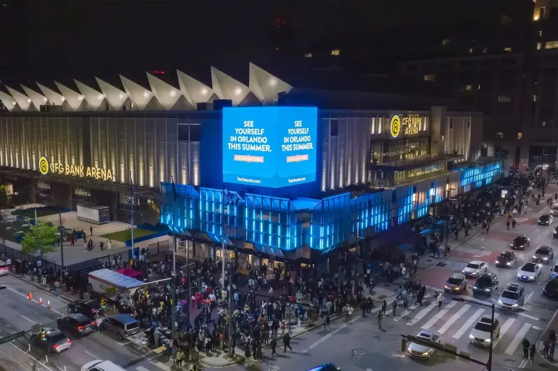 CFG Bank Arena concourse media