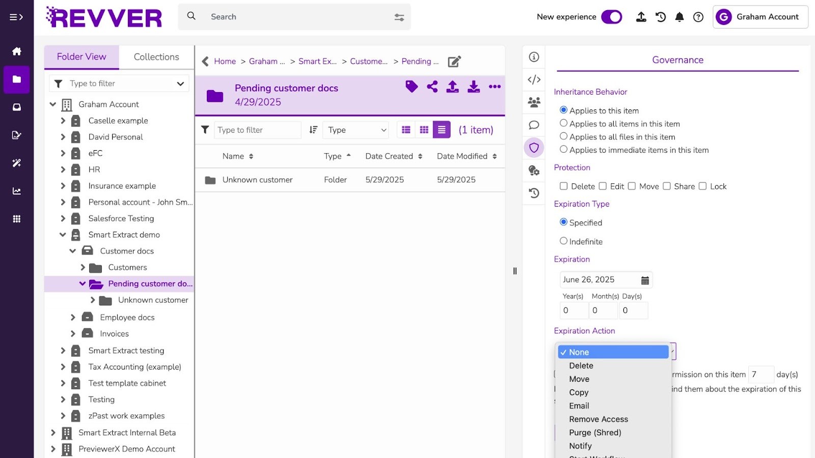 Revver's document management with automated workflow controls