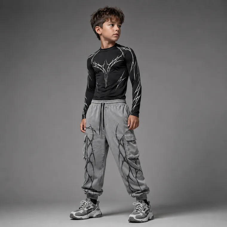 Smart kid in black jacket