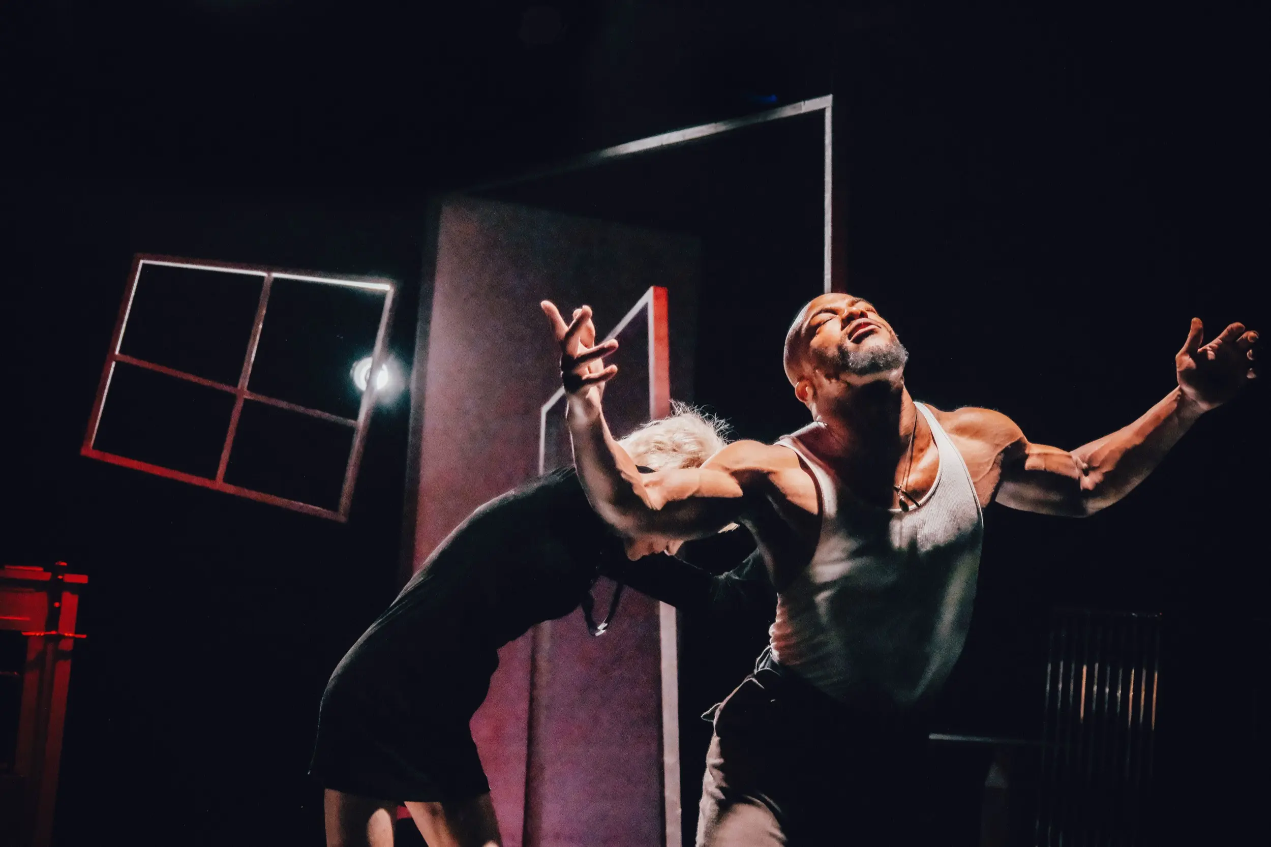 Penny Balfour and Kelechi Udenkwo performing in LINES