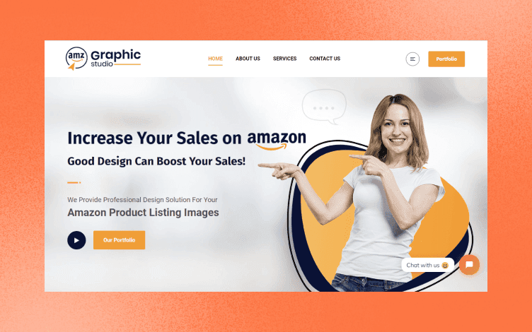 A screenshot of the landing page for Graphic Studio