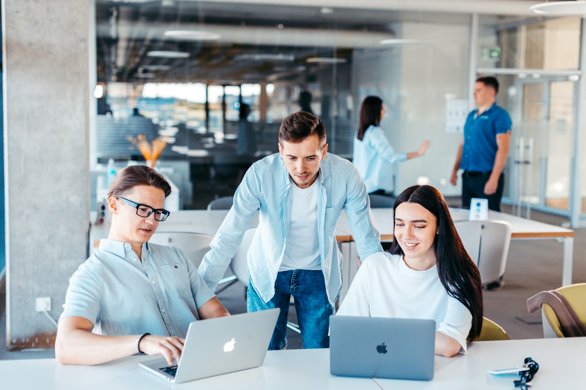 IT team working