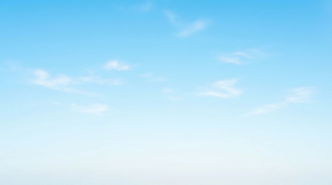 Soft blue sky background with light clouds creating a clean and modern rooftop website hero section.